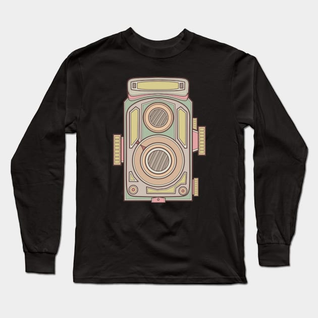 Light Vintage Camera Long Sleeve T-Shirt by milhad